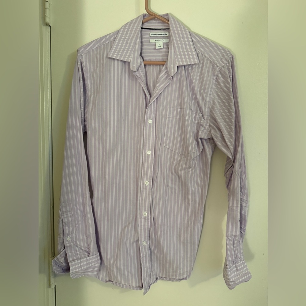 Amazon Purple Striped Mens Shirt